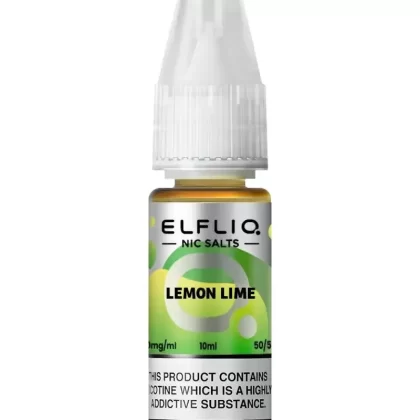 Elf Bar Elfliq Lemon Lime Nic Salt Vape Juice - Strength 10mg