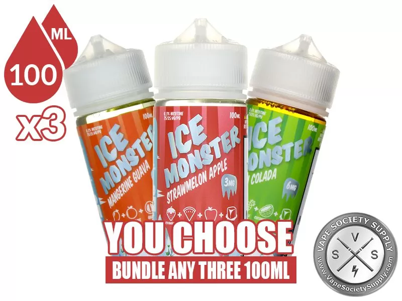 Ice & Frozen Fruit Monster Bundle 3x100ml (300ml)