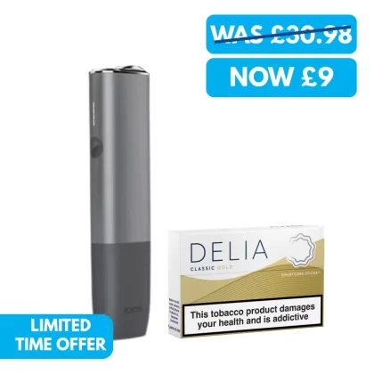 IQOS Iluma One Heated Tobacco Bundle (DELIA Sticks) - Azure Blue, Moss Green (3C5344)