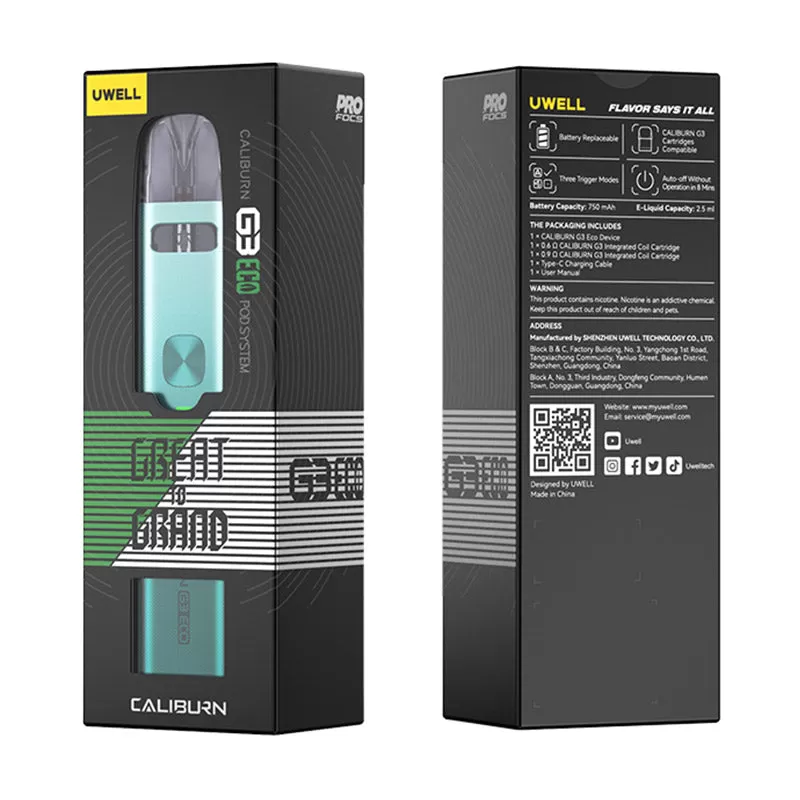 Uwell Caliburn G3 ECO Pod Kit 750mAh - Image 3