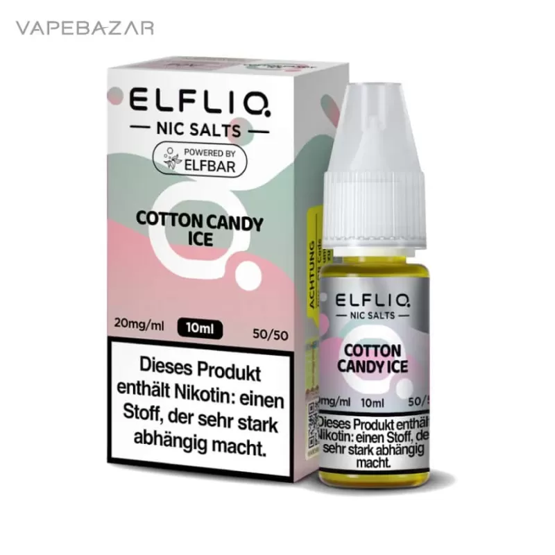 Elfliq Nikotinsalz Liquid 10ml – Cotton Candy Ice 20mg/ml Nikotin - Image 3