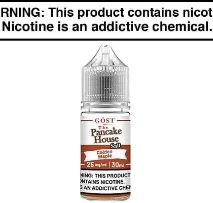 GOLDEN MAPLE BY PANCAKE HOUSE SALTS 30ML - Vape Product, Vape Product