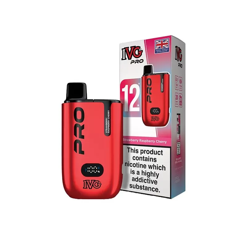 IVG Pro 12 Strawberry Raspberry Cherry Vape Kit - Nicotine Strength#20mg