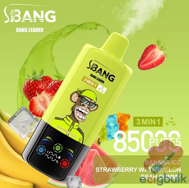 Bang Leader 85K Disposable Vape – 85,000 Puffs Rechargeable Device