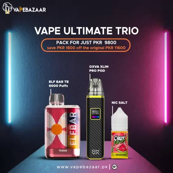 Elf Bar, Oxva Xlim Pro Pod & Nic Salt – Only PKR 9,800! 🔥 | Act Fast, Limited Time ⏳