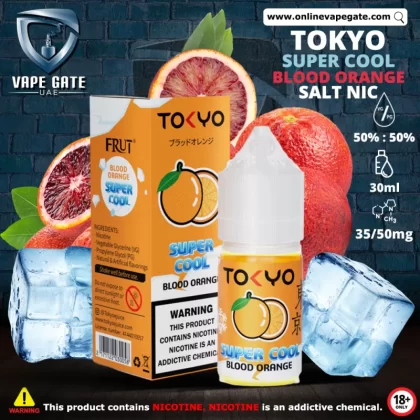 Tokyo Super Cool Blood Orange Saltnic 30ml - 50 mg - 30 ml