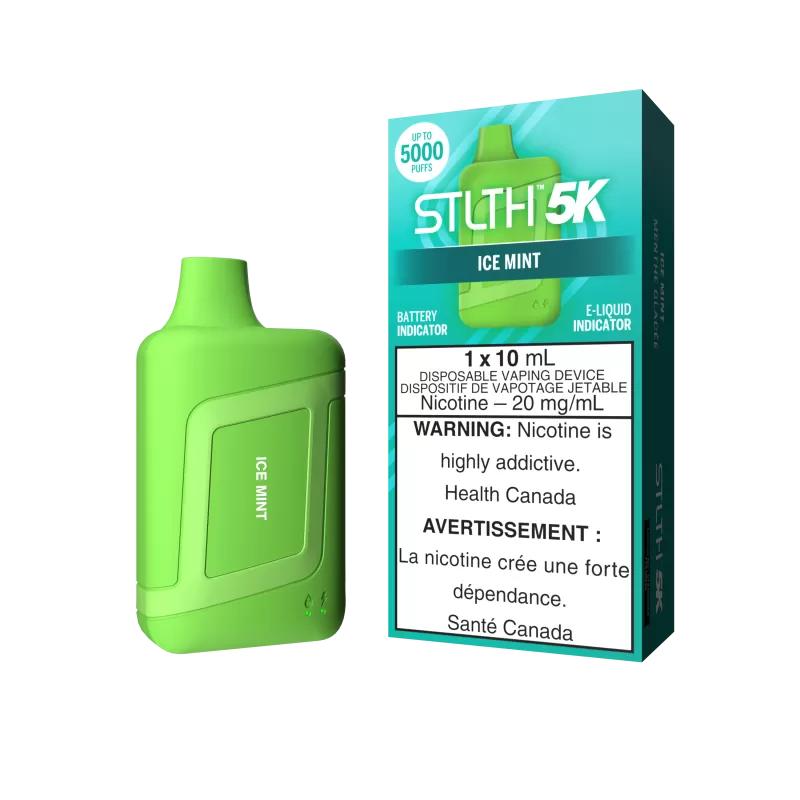 STLTH 5K - Ice Mint - 20 mg/mL (wholeseller) (SK) - Excise FED, 20 mg/mL (DSD) (SK) - Excise FED