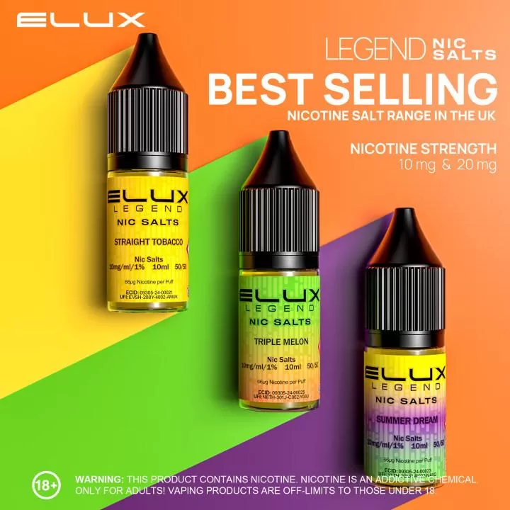 Elux Legend Nic Salts E-Liquid - Cola / 10mg - Image 2