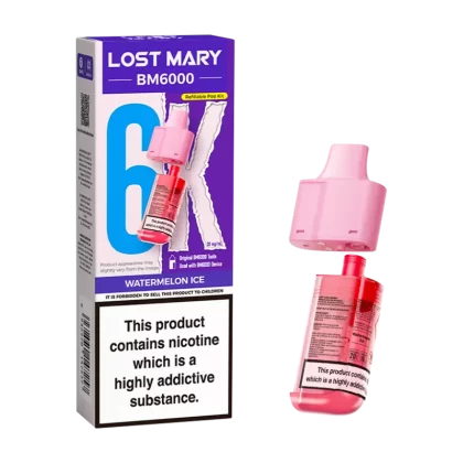 Watermelon Ice Lost Mary BM6000 Refill Pack - 10mg - Vape Product (20905A)