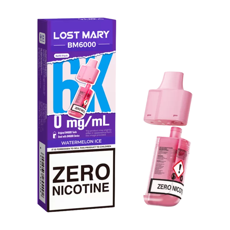 Watermelon Ice Lost Mary BM6000 Refill Pack - 10mg - Vape Product (20905A) - Image 3