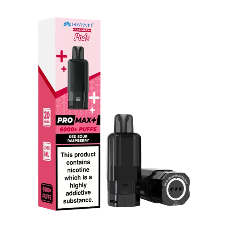 Red Sour Raspberry Hayati Pro Max+ Refill Pack - Ecigwizard