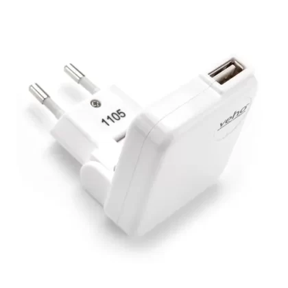 2-Pin USB Plug Adaptor by Veho - White