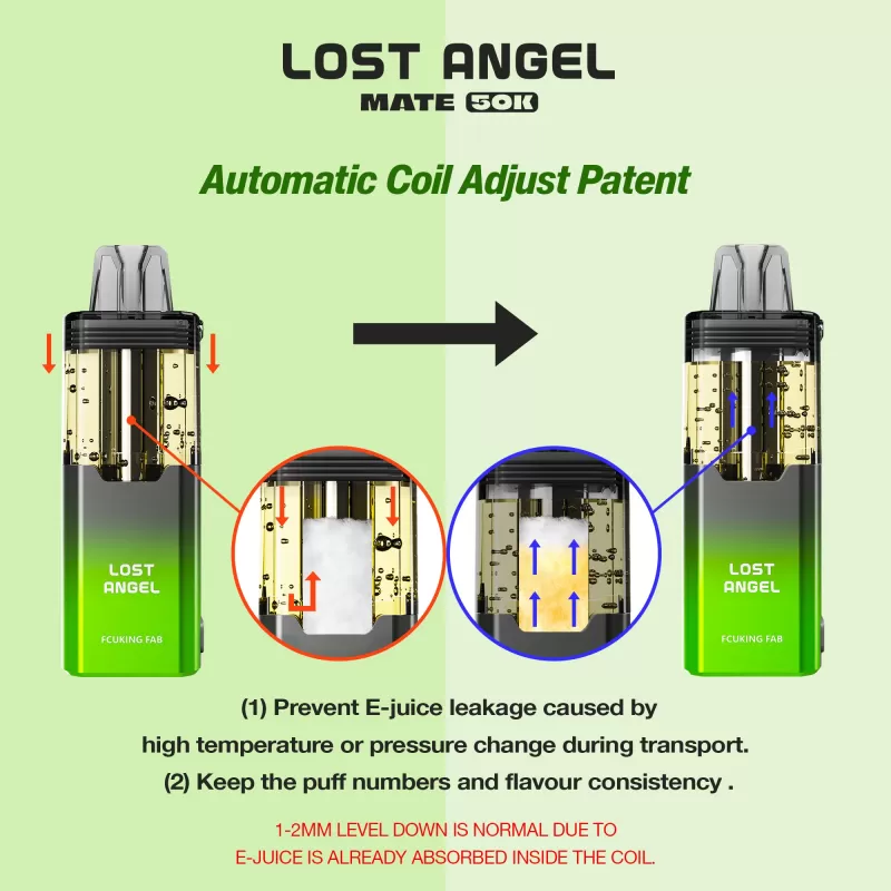 Lost Angel MATE 50K Disposable Device KIT – 50000 Puffs - Blue Razz Ice - Image 2