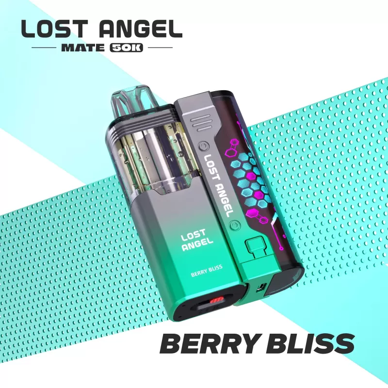 Lost Angel MATE 50K Disposable Device KIT – 50000 Puffs - Blue Razz Ice - Image 3