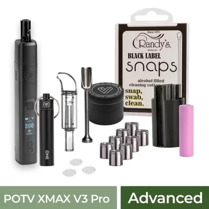 POTV XMAX V3 Pro Advanced Vaporizer Kit - Black, Blue
