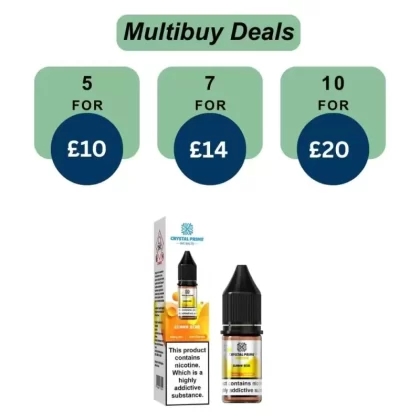 Crystal Prime 7000 Nic Salts 10ml E-Liquid - Fresh Mint / 20mg