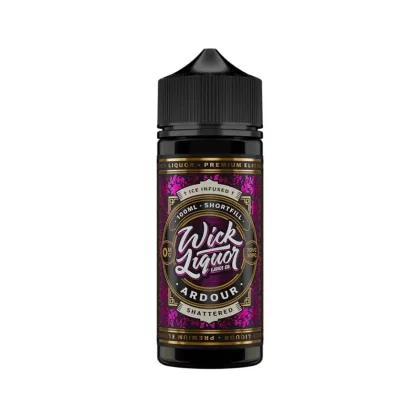 Wick Liquor 100ml E-Liquid Shortfill Ardour Shattered - Nicotine Strength#0mg (41A6A9)