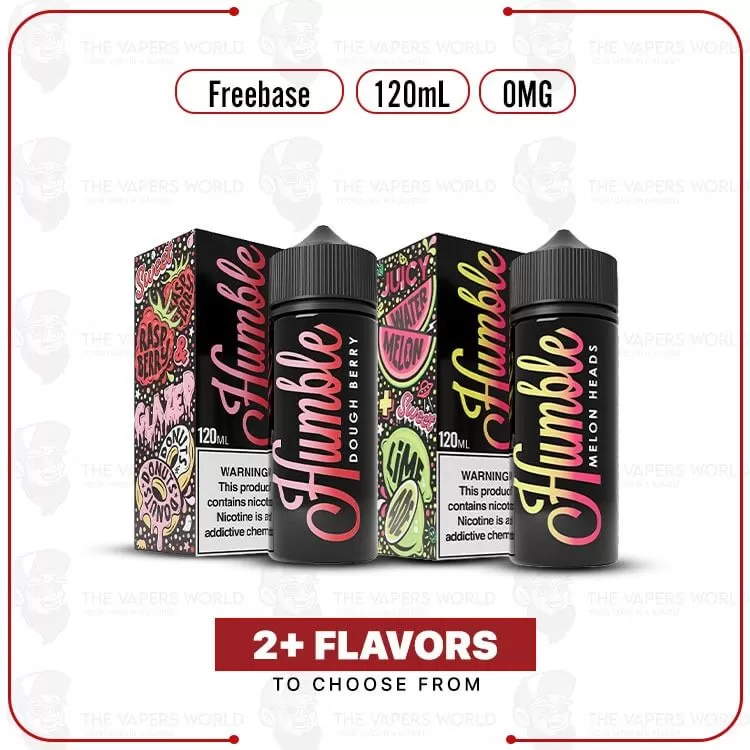 Humble 120ml E-Juice 0MG - Vape Product; Dough Berry, Melon Heads