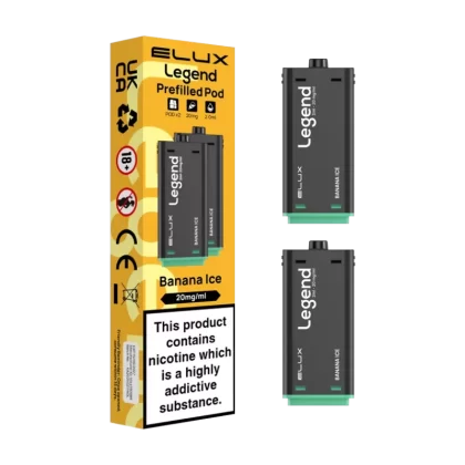 Banana Ice Elux Legend 1500 Pods - Vape Product