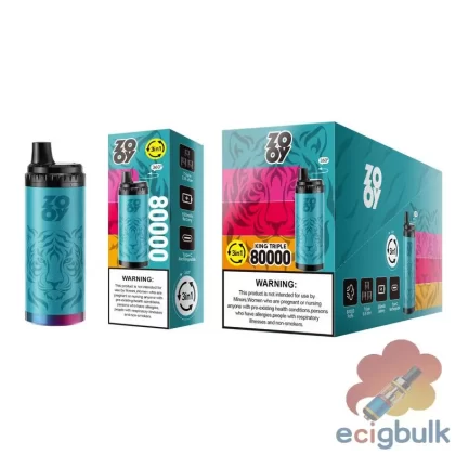 Zooy King TRIPLE 80000 Puffs 3-in-1 Vape | Rechargeable Mesh Coil Device