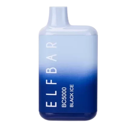 BLACK ICE ELF BAR BC5000 5000 Puffs Disposable Vape – 13ML - Flavor#BLACK ICE Elf Bar Flavor (0F4109)