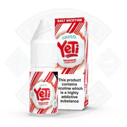 Yeti Salt – Original Candy Cane 10ml E Liquid - Vape Product
