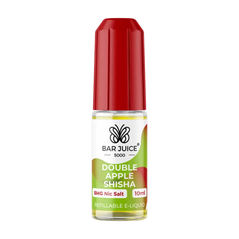 Double Apple Shisha Nic Salt by Bar Juice 5000 - 5mg - Vape Product (153C11)