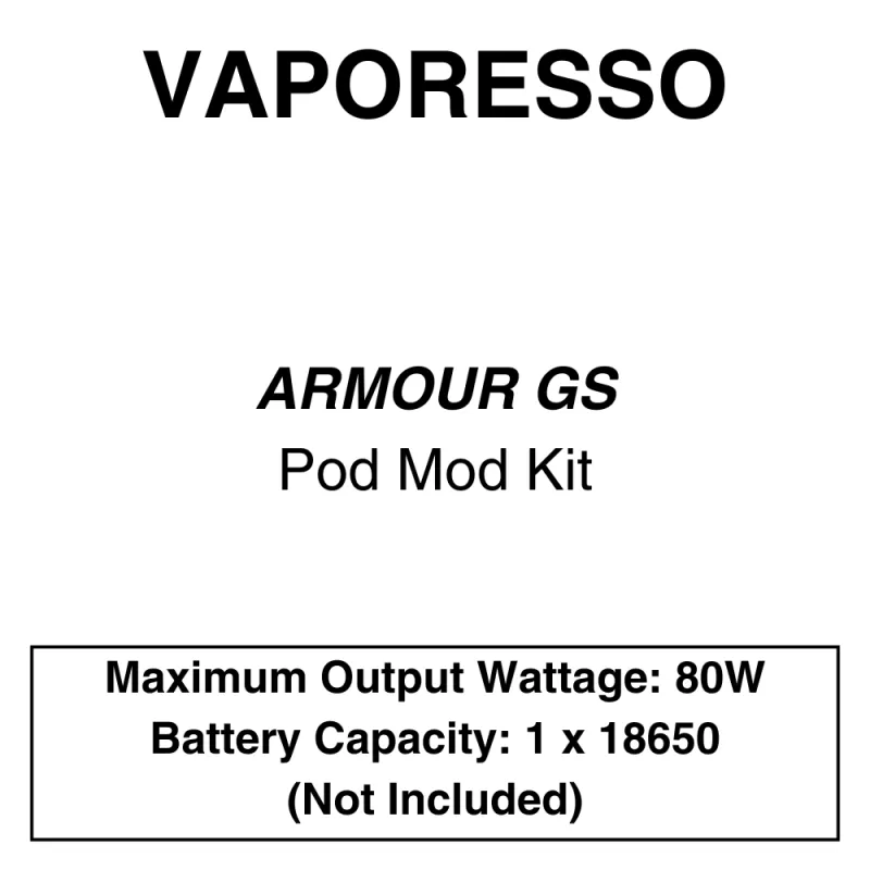 Vaporesso – Armour GS – Pod Mod Kit - Vapeys Co Nz
