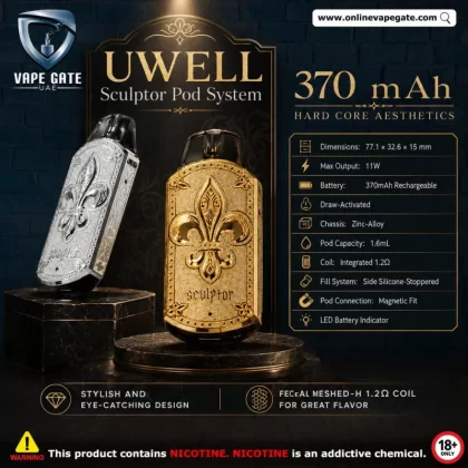 Uwell Sculptor Pod System (370 mAh) - Gray