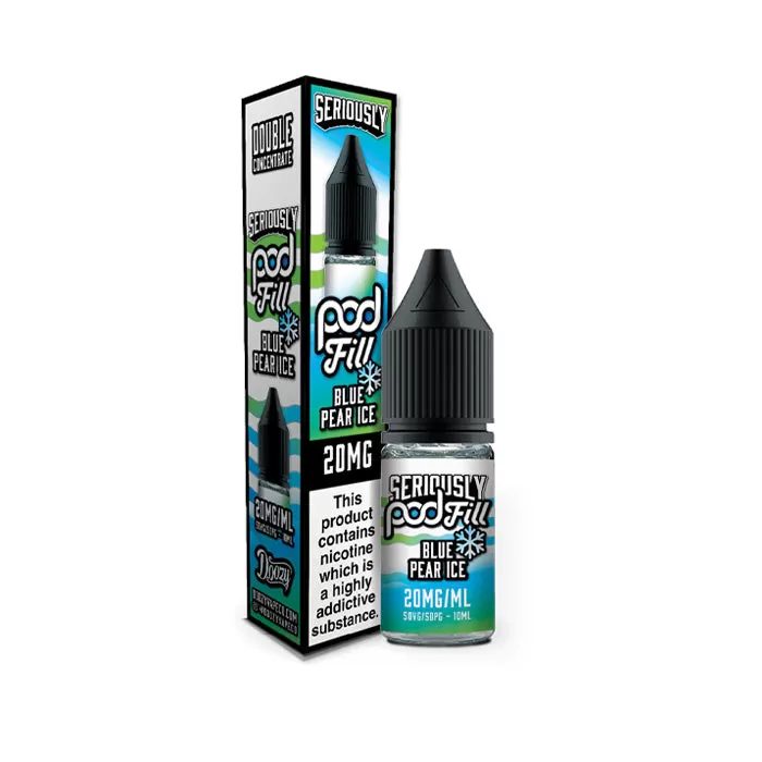 Blue Pear Ice Nic Salt E-Liquid by Seriously Pod Fill - Ukecigstore