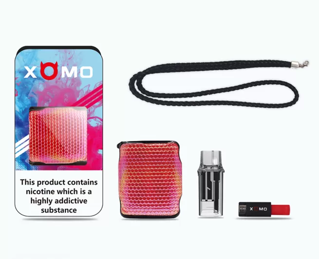 XOMO Mimi Kit 1200mAh & 2.0ML - Black Crocodile Skin(artificial) - Image 2