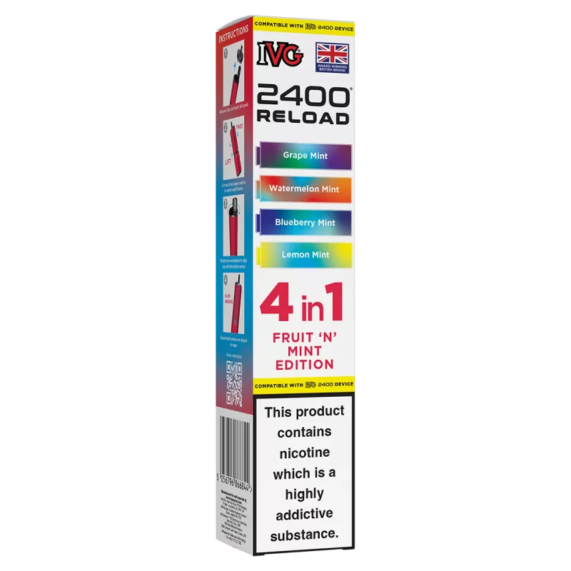 Fruit 'N' Mint Edition IVG 2400 Refill Pods - Ecigwizard