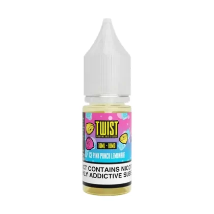 Twist Ice Pink Punch Lemonade Saltnic vape Juice - 10 Pack - Strength 10mg