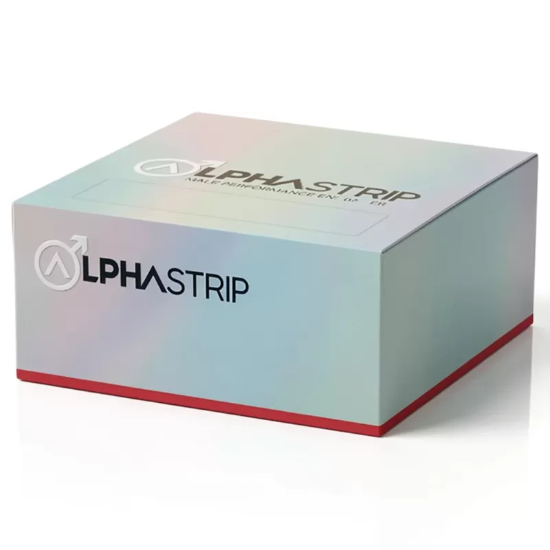 ALPHASTRIP Male Performance Enhancer Sublingual 3 Tiras 50mg - Fumotvapemexico