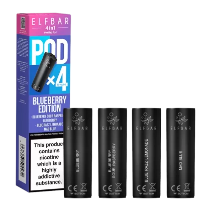 Blueberry Edition Elfbar 4in1 Pods - 20mg - Vape Product