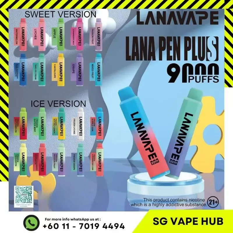 LANA PEN PLUS 9000 Puffs - Mango Peach - Sgvapeshubsafety - Image 2