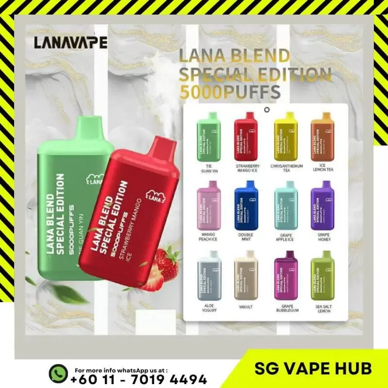 LANA BAR 5000 Puffs - Sgvapeshubsafety - Image 2
