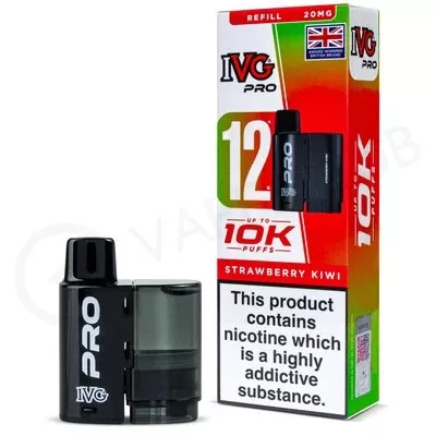 Strawberry Kiwi IVG Pro 12 Refill Pack - Ecigpremium