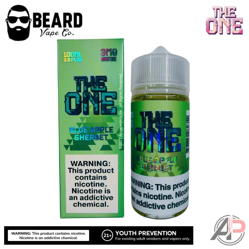 The One Blue Apple Sherbet E-Liquid Beard Vape Co 100mL
