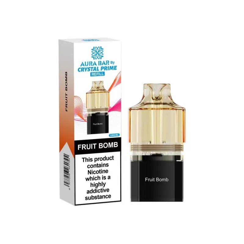 Aura Bar 10K Prefilled Pods By Crystal Prime - Strawberry Raspberry Cherry Ice - Image 3