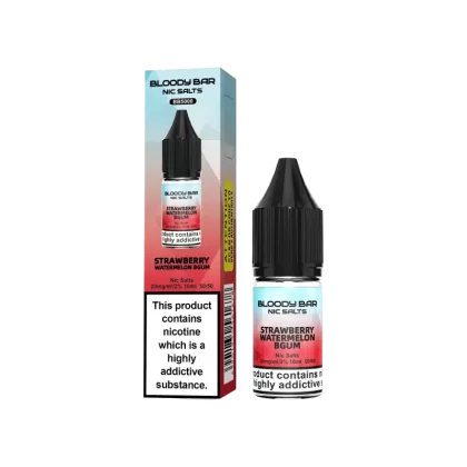 Strawberry Watermelon B-Gum Nic Salt E-Liquid by Bloody Bar - Ecigdepot