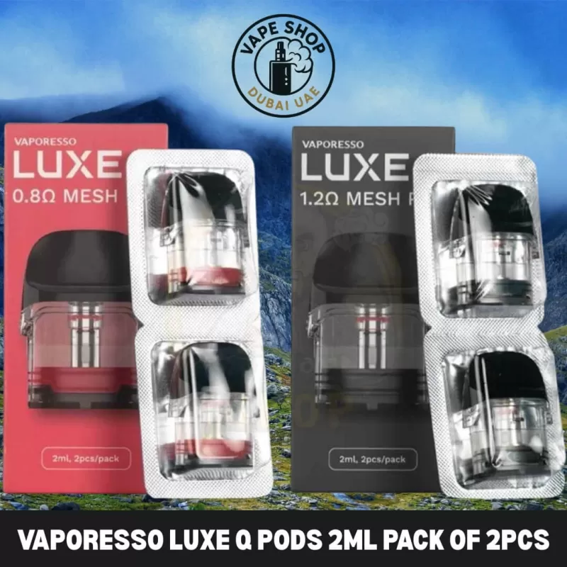 VAPORESSO LUXE Q Pods 2ml pack of 2pcs Replacement Pods in Dubai, UAE - Vape Product, Vape Product