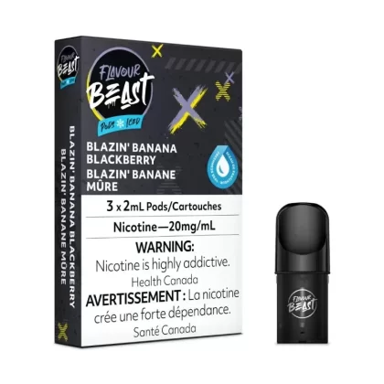 Flavour Beast Blazin Banana Blackberry Iced Pods