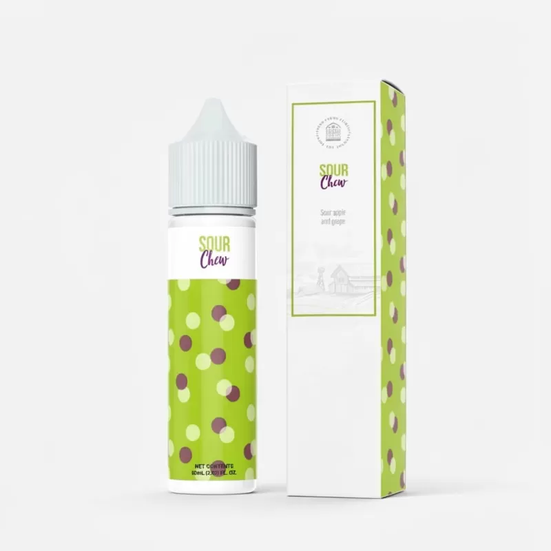 Sour Chew – Fresh Farms – 60mL 70VG Sour Apple Vape Juice - Uwinvapeaustralia