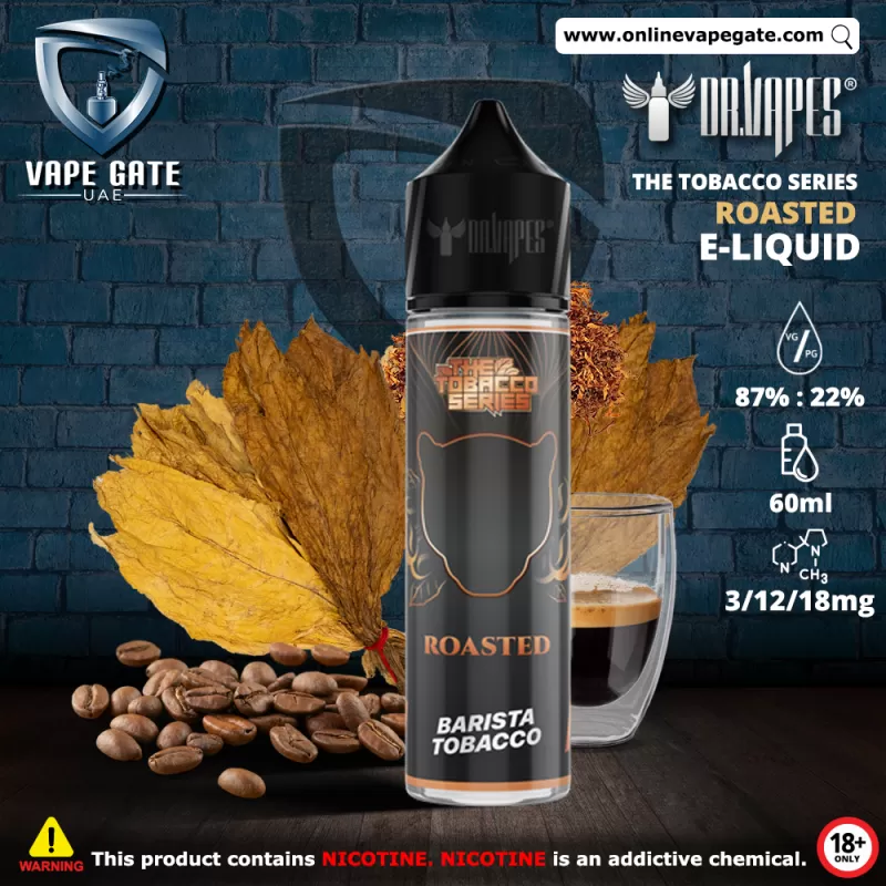 Roasted - The Tobacco Series E Liquid by Dr. Vapes - 12 mg / 60 ml