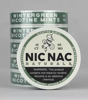 Buy Nic Nac Wintergreen 3mg Tobacco Free Nicotine Pouch