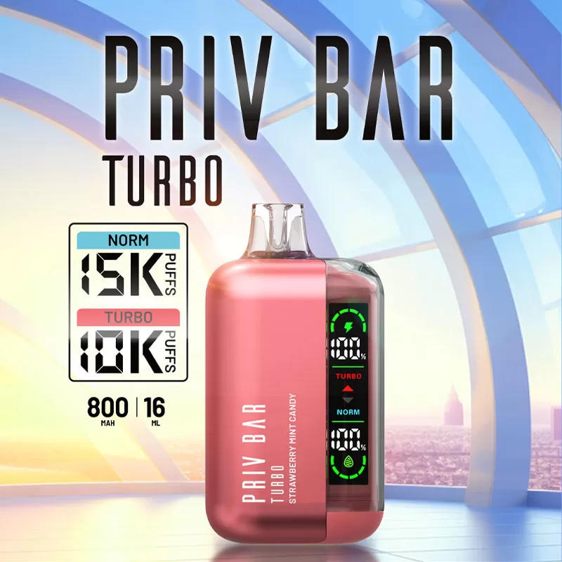 PRIV BAR Turbo Disposable Device - 15000 Puffs - Alaskan Mint
