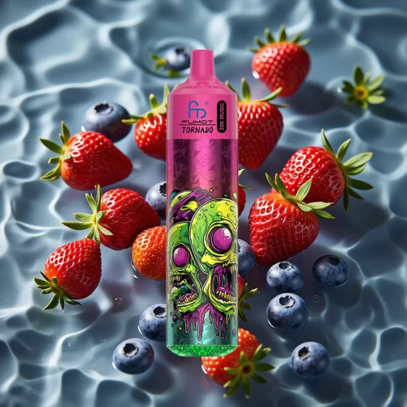 Fumot RandM Tornado 30000 Puffs Strawberry Blueberry 30mL 5% Nicotine 600mAh Rechargeable - Bangvapeaustralia