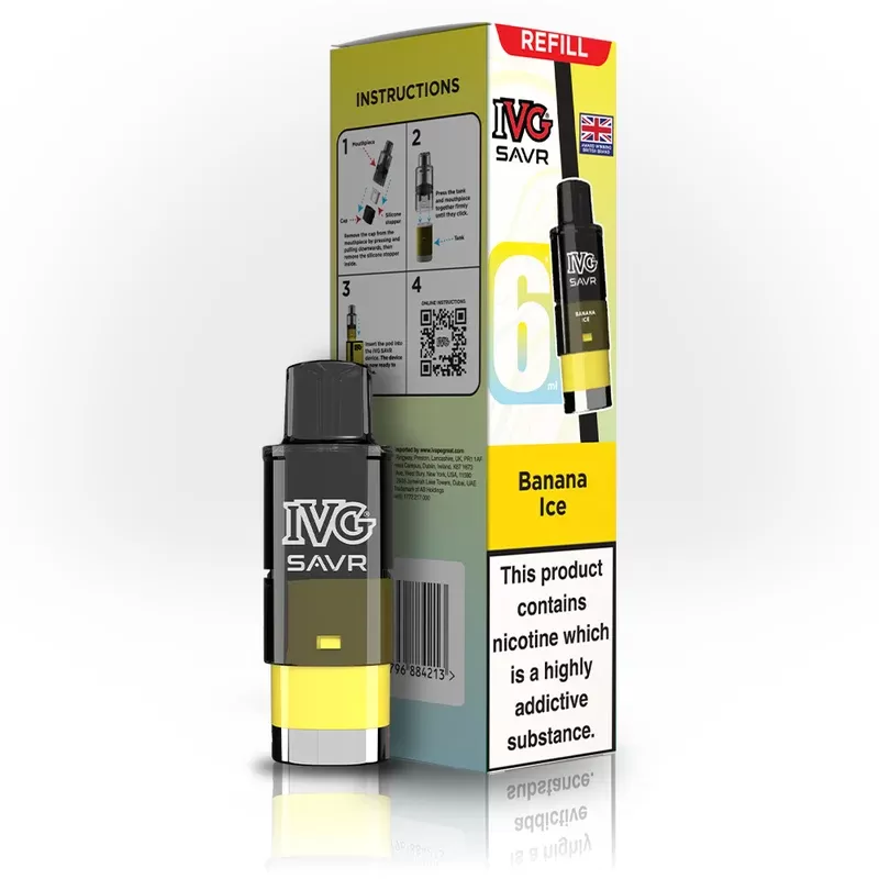 IVG SAVR Banana Ice Refill - Ecigpremium