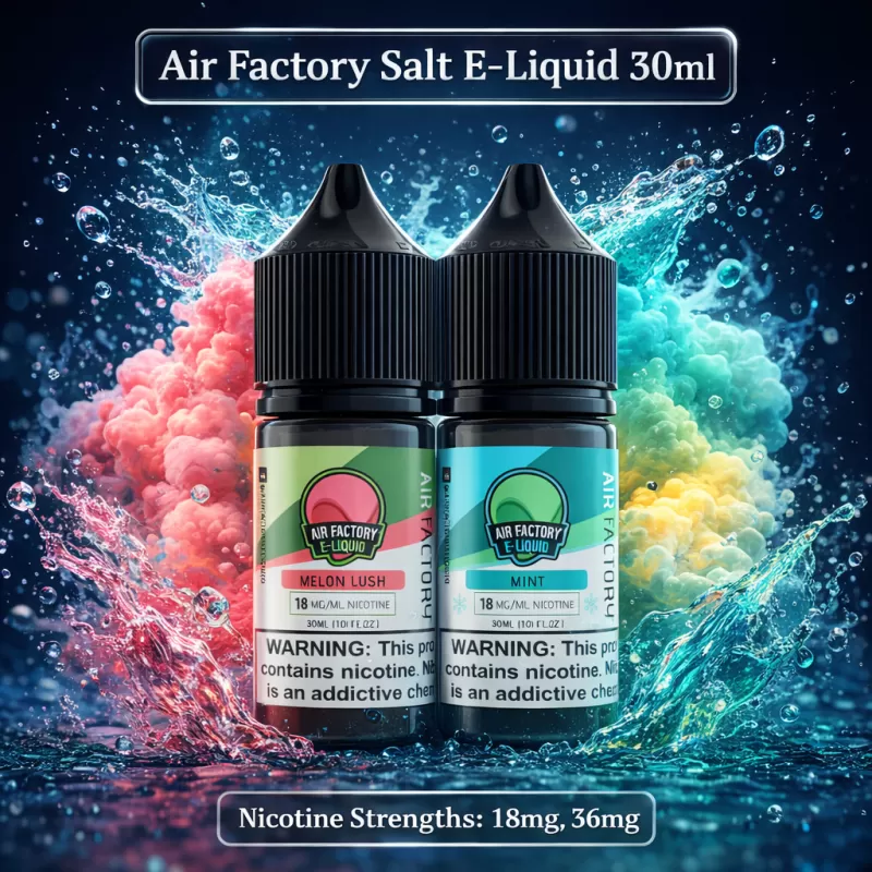 Air Factory Salt E-Liquid 30ml - Custard / 18mg - Vapeciga